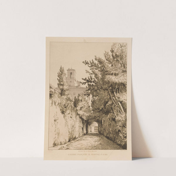 Entrée de la Villa Medicis, Académie Française de peinture à Rome by Isidore Pils