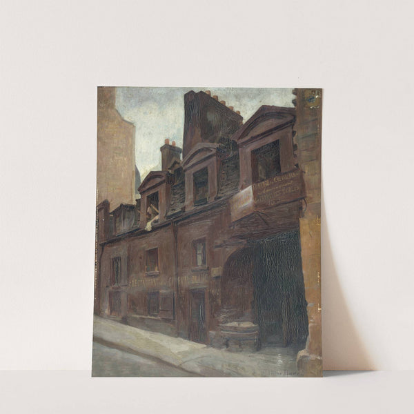 Entrée de l'auberge du Cheval-blanc, rue Mazet by Victor Marec