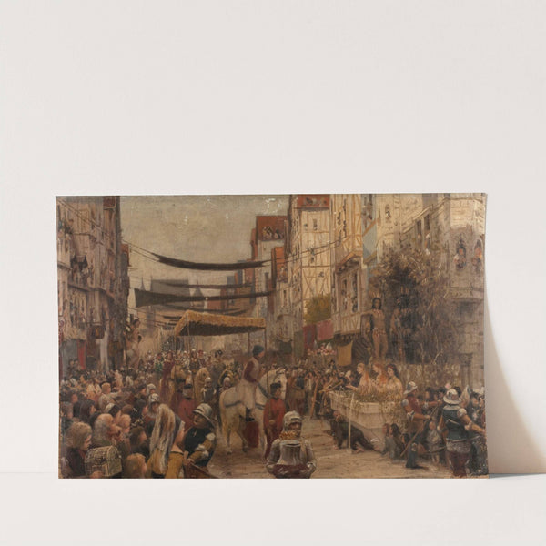 Entrée de Louis XI à Paris by Francis Tattegrain