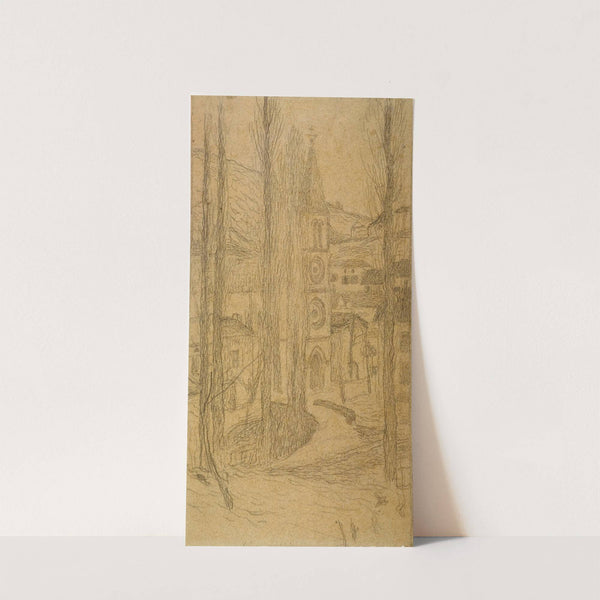 Entrée de village by Henri Martin