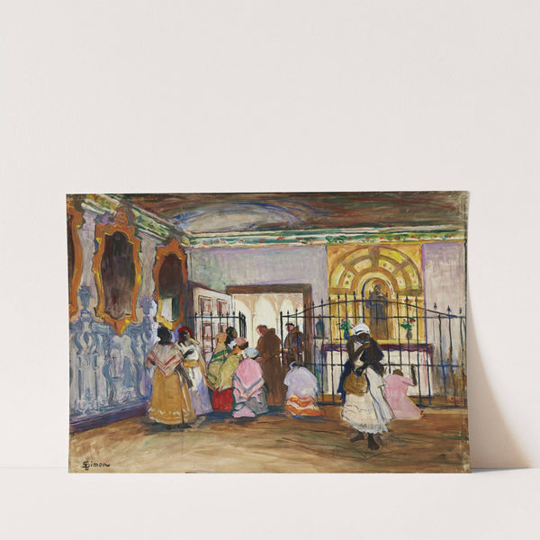 Entrée du couvent de Bastia by Lucien Simon