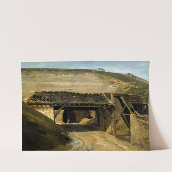 Entrée d'une carrière à Montmartre by Etienne Bouhot