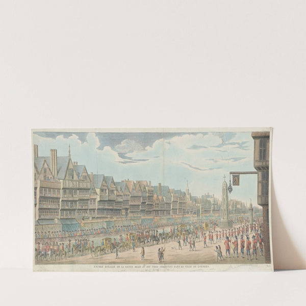 Entree Royalle de la Reyne Mere du Royenes-Christien dans la Ville de Londres by James Basire the younger