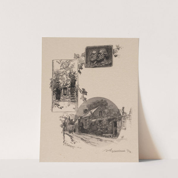 Entry to Rousseau’s Studio and the Millet Home (1890) by Auguste Louis Lepère