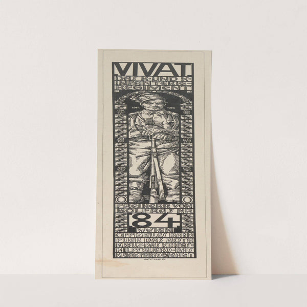 Entwurf eines ‘Vivatbandes’ für das Infanterieregiment Nr. 84 (1916) by Alfred Offner