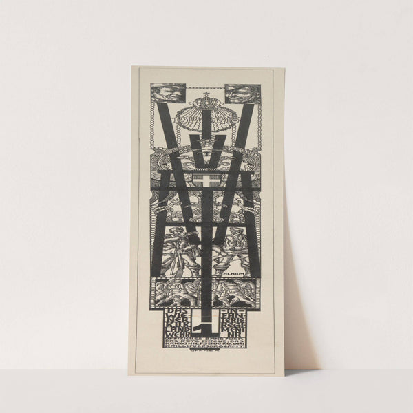 Entwurf eines ‘Vivatbandes’ für das Landwehr-Infanterieregiment Nr. 1 (1916) by Alfred Offner