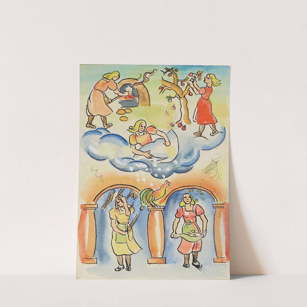 Entwurf; Frau Holle by Anny Dollschein