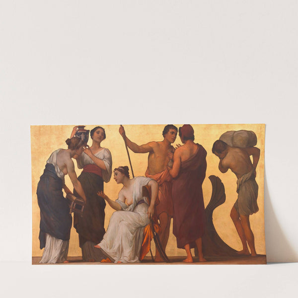 Entwurf für den Fries im Peristyl des Reichsratsgebäudes in Wien (1907) by Eduard Lebiedzki