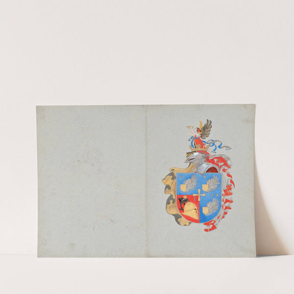 Entwurf für ein Familienwappen by Franz von Matsch