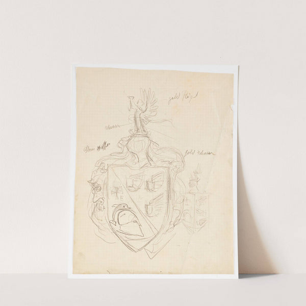 Entwurf für ein Familienwappen. by Franz von Matsch