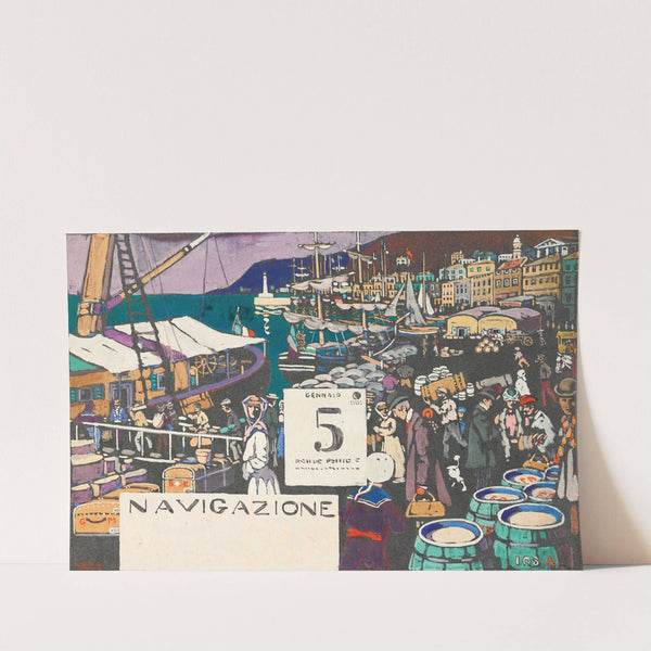 Entwurf Für Ein Schiffsplakat (Study For A Ship Poster) by Wassily Kandinsky