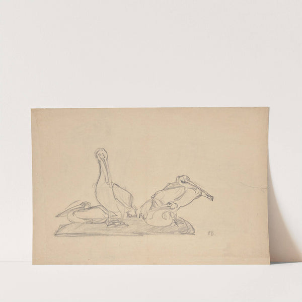 Entwurf zu einer Pelikangruppe (1905) by Franz Barwig the Elder