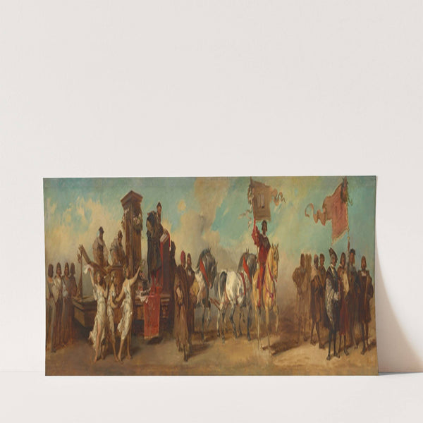 Entwurf zum Festzug 1879 – Die Buchdrucker, Buch- und Kunsthändler (1879) by Hans Makart