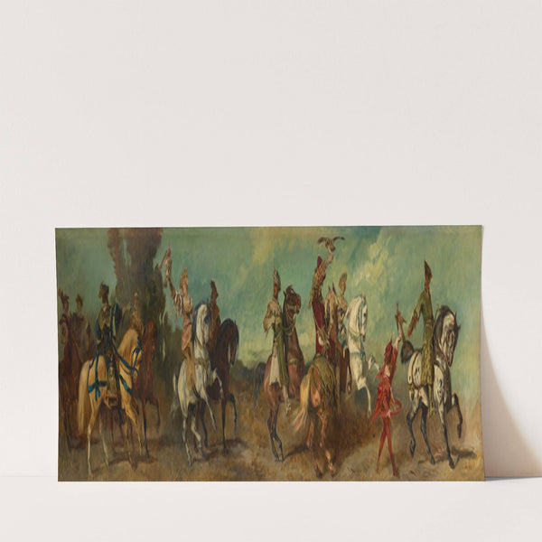 Entwurf zum Festzug 1879 – Die Falkenjagd (1879) by Hans Makart