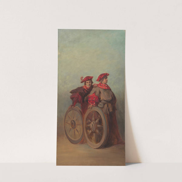 Entwurf zum Festzug 1879 - Zwei Wagnergesellen by Hans Makart