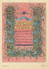 Entwürfe Plakat ‘Blumen fest Grosses Blumenfst Am 1. Juli 1920 in Der Industrie halle mit Musik belustigungen, usw. Eintritt eine Krone’