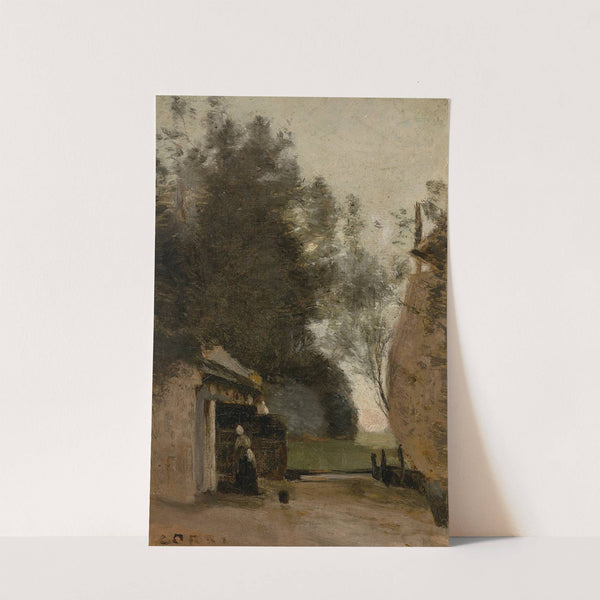 Environs d’Amsterdam, petite ferme des bords de l’Amstel (1854) by Jean-Baptiste-Camille Corot