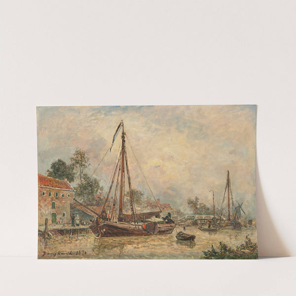 Environs de Dordrecht by Johan Barthold Jongkind