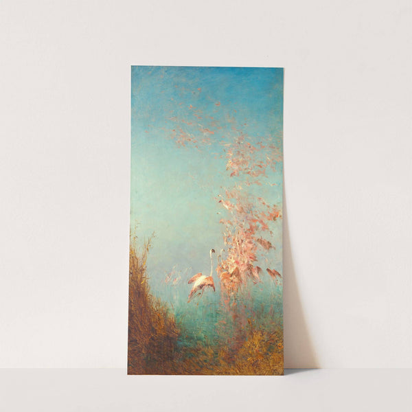 Envol De Flamants Roses, Étang De Vaccarès (1890-1895) by Félix Ziem