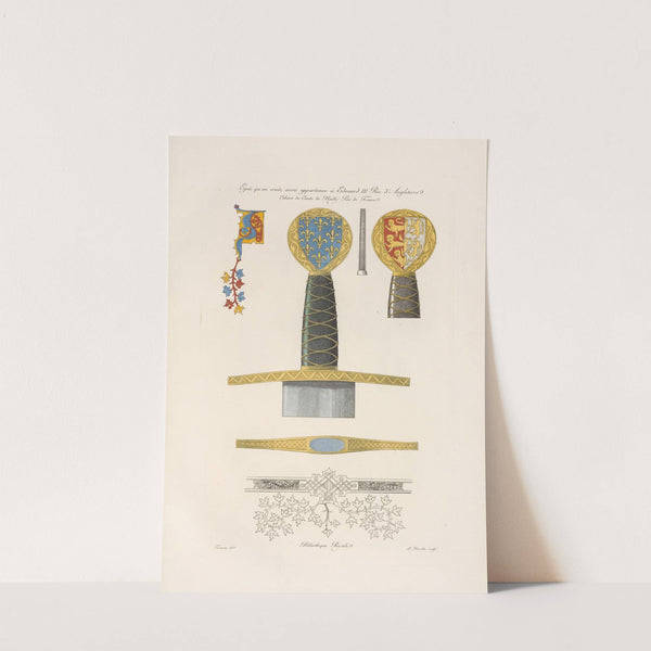 Épée qu'on croit avoir appartenue à Édouard III roi d'angleterre. by Nicolas Xavier Willemin