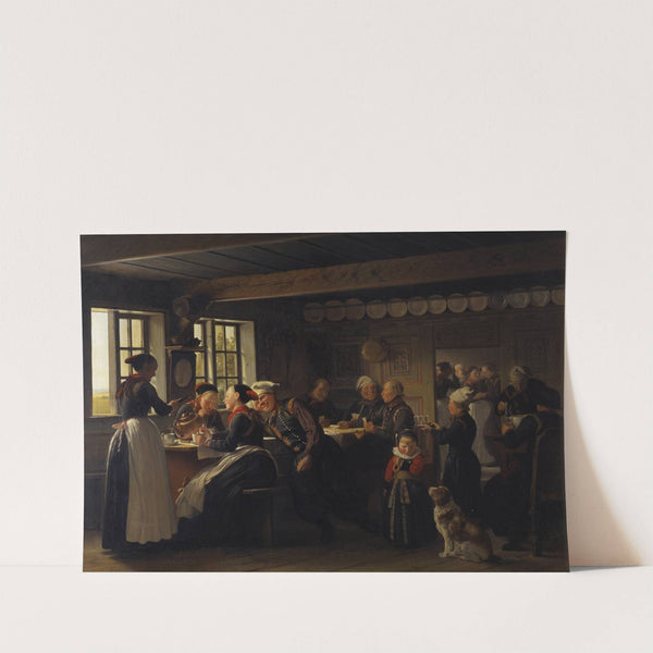 Episode af et gilde på Amager (1854) by Julius Exner