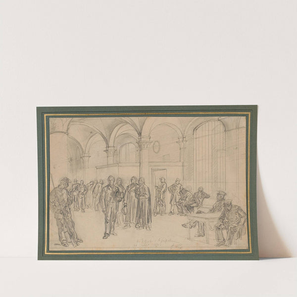 Episode de la Commune le dépôt à la Préfecture, 24 avril 1871 by Frederic Theodore Lix