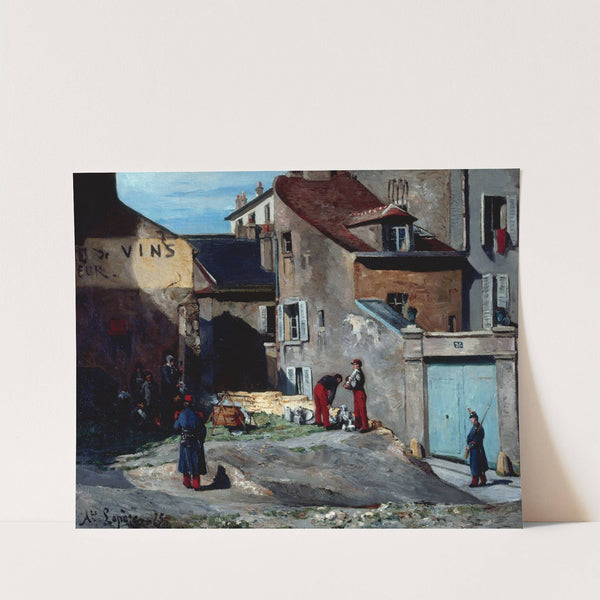Épisode De La Commune, Rue Des Rosiers, À Montmartre (1875) by Auguste Louis Lepère