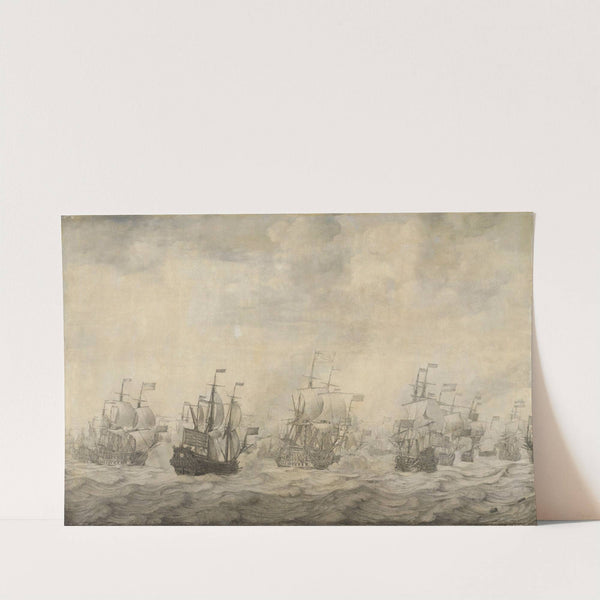 Episode from the Four Days’ Battle, 11-14 June 1666, of the Second Anglo-Dutch War, 1665-67 (1668) by Willem van de Velde the Elder