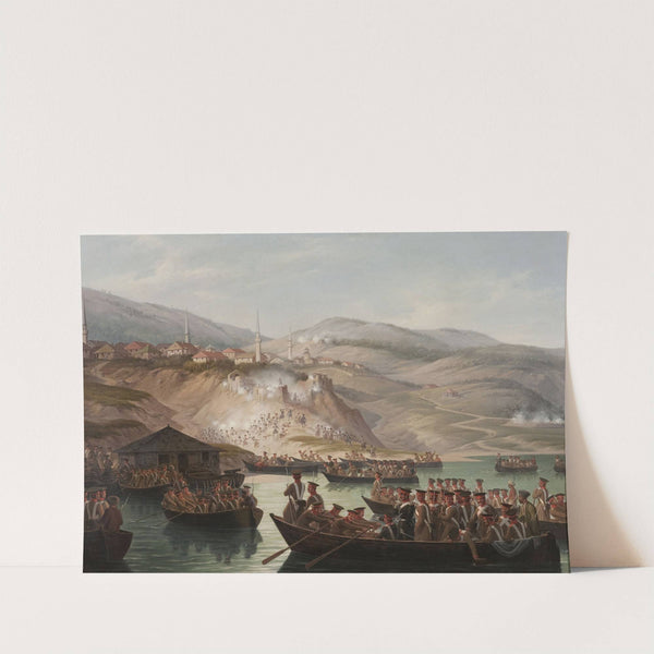 Episode in the Caucasian wars – Crossing the river in Arcx by January Suchodolski