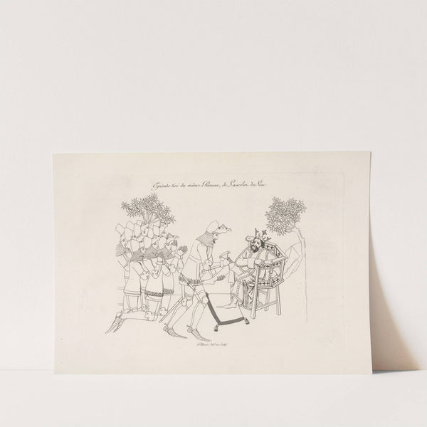 Episode tiré du même roman, de Lancelot du lac. by Nicolas Xavier Willemin