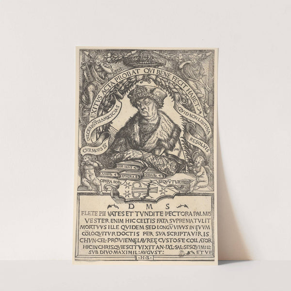 Epitaph of Conrad Celtis (1507) by Hans Burgkmair The Elder