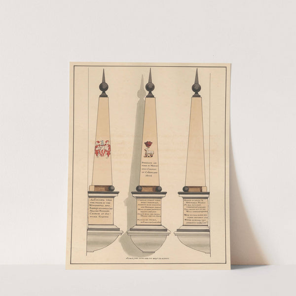 Epitaph to Richard Candish from Hornsey Church by Daniel Lysons