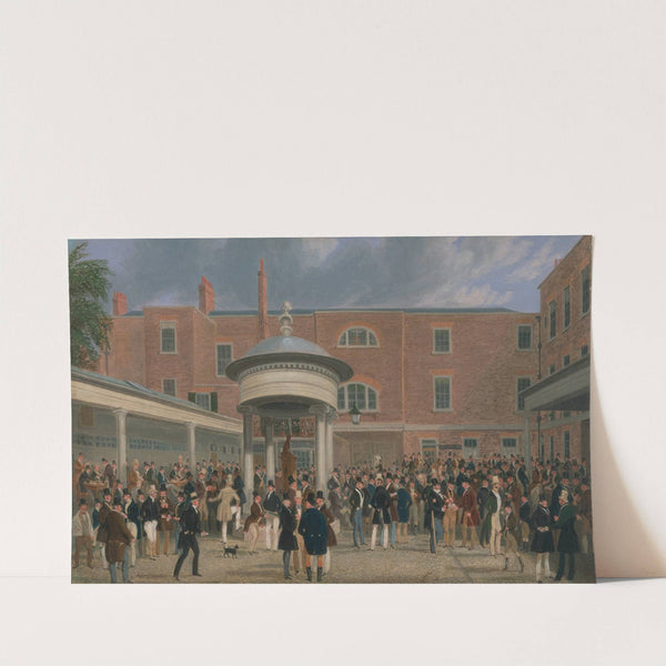 Epsom Races; Settling Day at Tattersalls by James Pollard