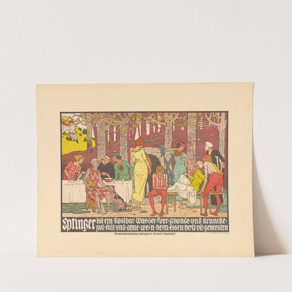 Eptinger ist eyn kostbar Wasser fuer g’sunde und krancke – Gut mit und ohne weyn beym essen heylt vil gebresten (1905) by Burkhard Mangold