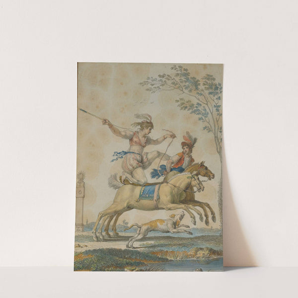 Equestrian Acrobats by Jean Démosthène Dugourc