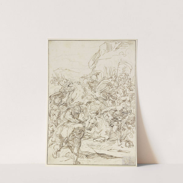 Equestrian combat by Raymond Lafage