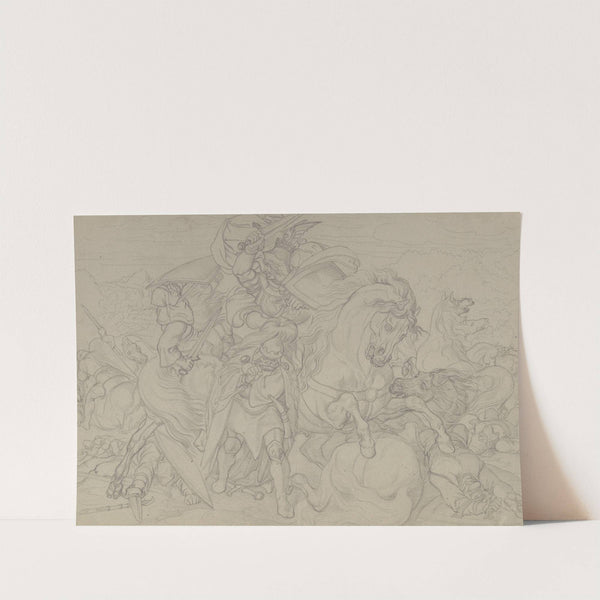 Equestrian combat by Ferdinand Fellner