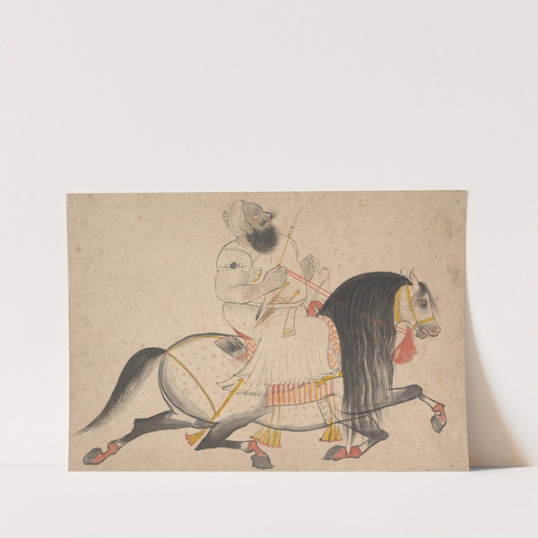 Equestrian Portrait of a Noble (ca. 1775) by Bakhta