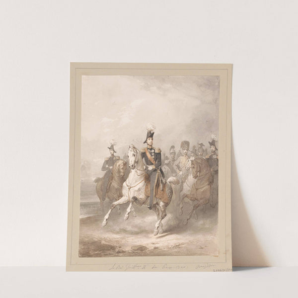Equestrian Portrait of King William lI by Nicaise De Keyser