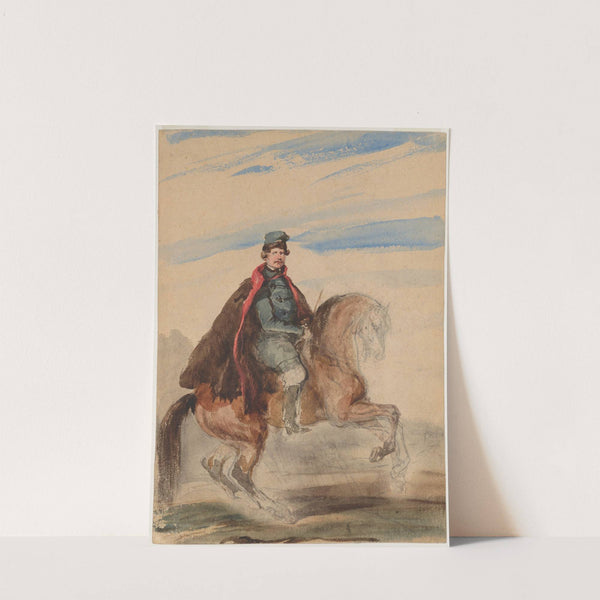 Equestrian portrait of Leon Sapieha by Piotr Michałowski