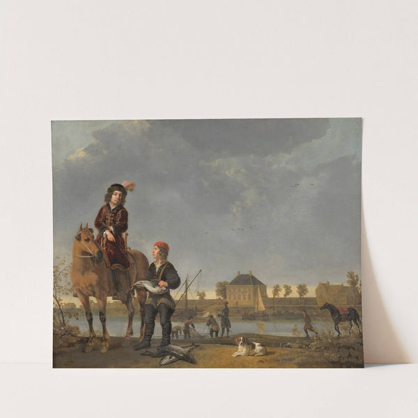 Equestrian Portrait of Pieter de Roovere (c. 1650) by Aelbert Cuyp
