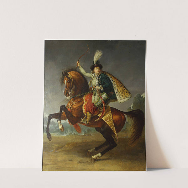 Equestrian portrait of prince Boris Yusupov by Antoine-Jean Gros