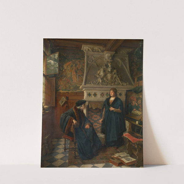 Erasmus and Quinten Massijs by Eugène Siberdt