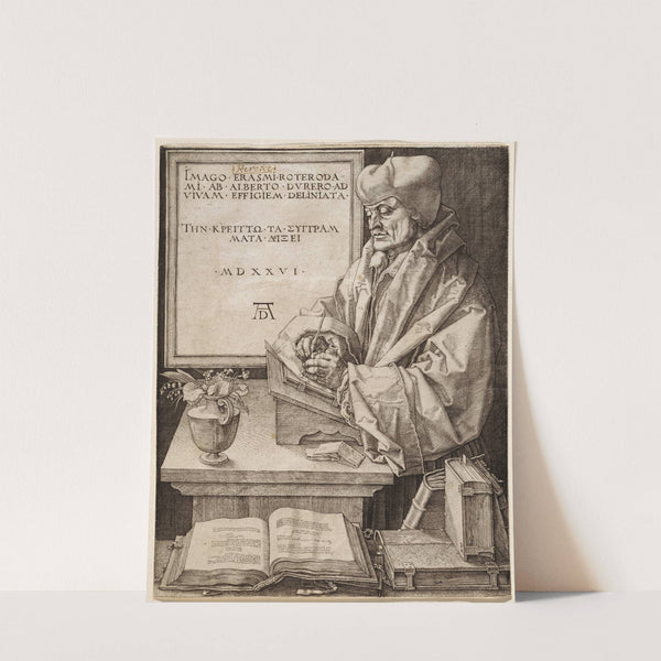 Erasmus of Rotterdam (1526) by Albrecht Dürer