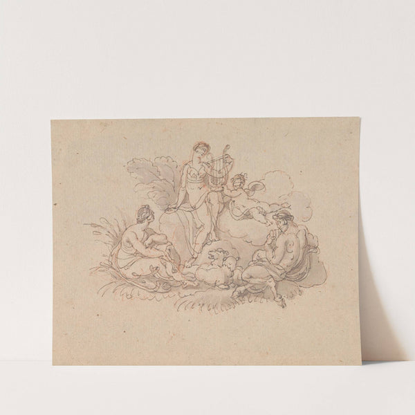 Erato and Pan by Edward Francis Burney