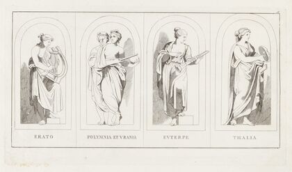 Erato, Polymnia et Vrania, Euterpe, Thalia