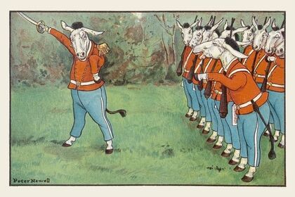 Ere long their captain shouted; ‘March!’