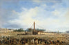 Ãrection de l’obélisque de Louqsor sur la place de la Concorde, le 25 octobre 1836