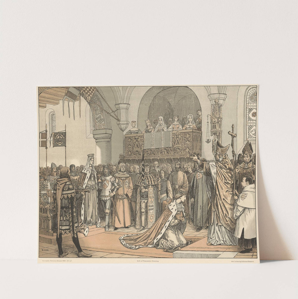 Erik af Pommerns kroning (The coronation of Eric of Pomerania) by Rasmus Christiansen