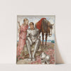 Erika and Seated Knight (1894) by Hans Thoma